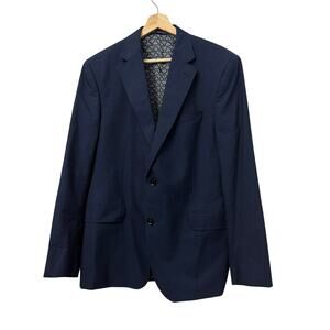 Ted Baker Endurance Blazer 44R Blue Wool 2 Button Jay Ct Sport Jacket London